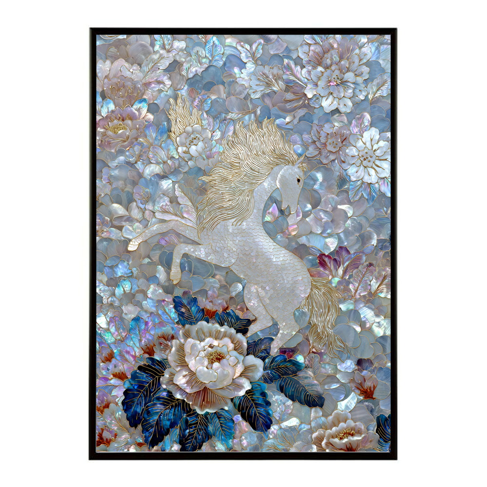 馬 ポスター 用紙とサイズが選べる おしゃれ 北欧 アートパネル 壁掛け 絵画 風 インテリア アンティーク 花柄 モダン 高級感 玄関 リビング 寝室 ホテルライク プリントポスター フォト イラスト お洒落 特大 大きい【lm-poster-8948】