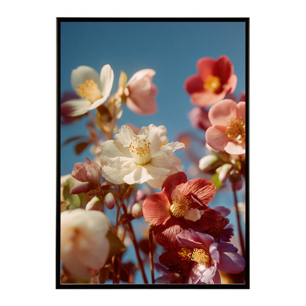 誕生花 ポスター 季節の花 冬の花 早春 フラワーアート ボタニカル 北欧 モダン ナチュラル 花のある暮らし 壁掛け ギフト 記念日 誕生日【km-poster-1983】