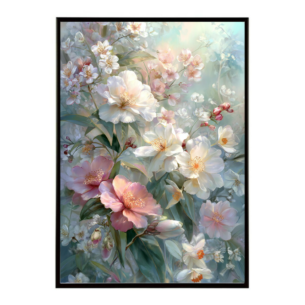 誕生花 ポスター 季節の花 冬の花 早春 フラワーアート ボタニカル 北欧 モダン ナチュラル 花のある暮らし 壁掛け ギフト 記念日 誕生日【km-poster-2085】