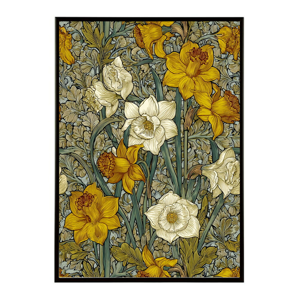 誕生花 ポスター 季節の花 冬の花 早春 フラワーアート ボタニカル 北欧 モダン ナチュラル 花のある暮らし 壁掛け ギフト 記念日 誕生日【km-poster-2229】