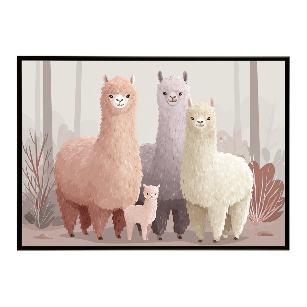 動物 アニマル 仲良し 子供 ポスター 用紙とサイズが選べる インテリア おしゃれ プリントポスター フォト イラスト 保育園 児童 キッズ 【km-poster-2460】