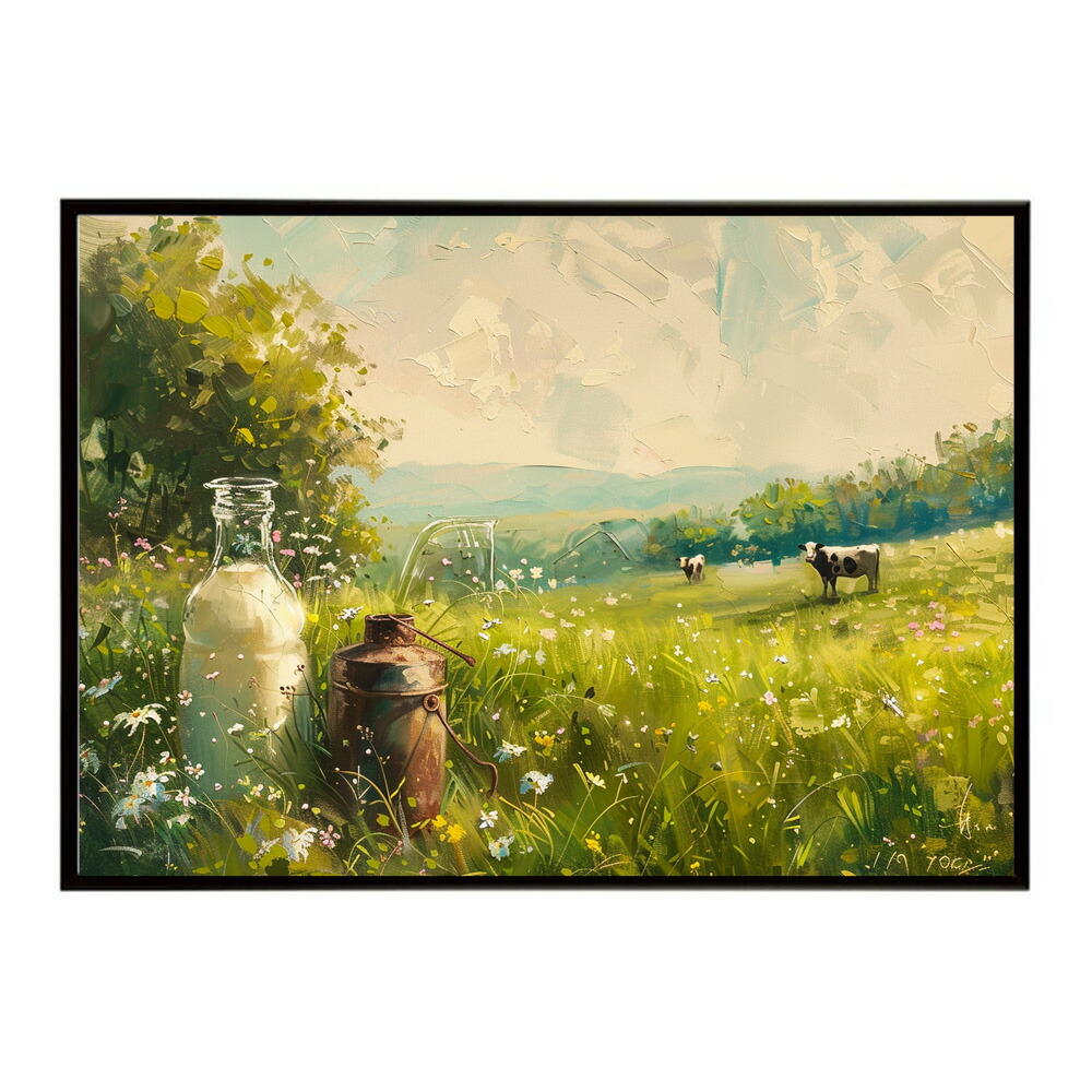 田舎 素朴 絵画 風景 画家 レトロ 古典 ポスター 用紙とサイズが選べる インテリア おしゃれ プリントポスター フォト イラスト 保育園 児童 キッズ 【km-poster-2664】