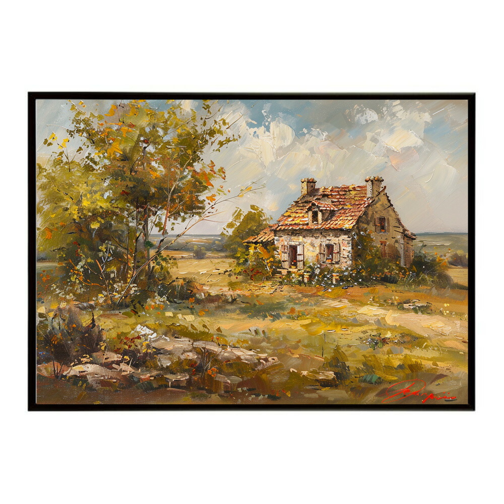 田舎 素朴 絵画 風景 画家 レトロ 古典 ポスター 用紙とサイズが選べる インテリア おしゃれ プリントポスター フォト イラスト 保育園 児童 キッズ 【km-poster-2788】
