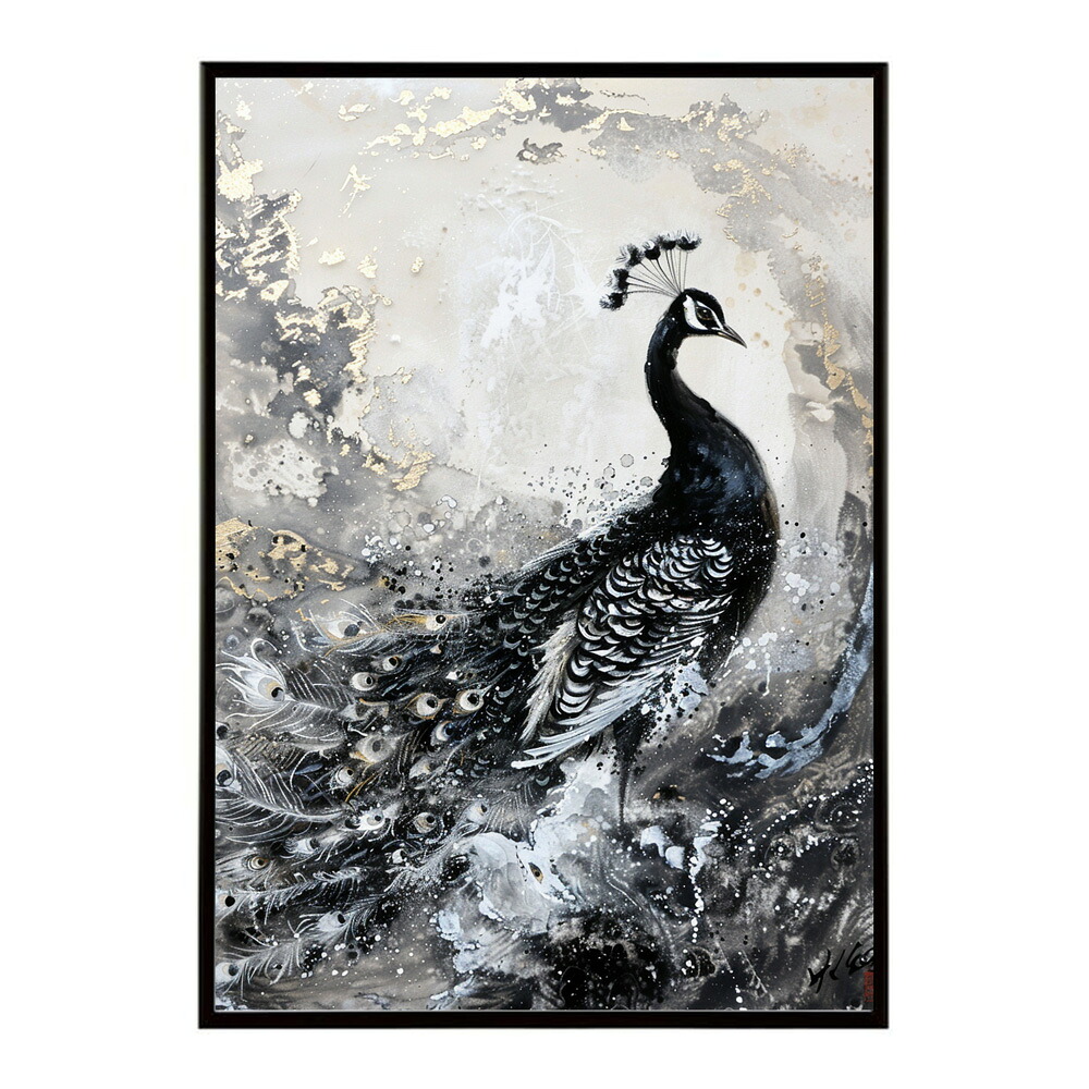 鳳凰 ポスター 金 鳳凰 黄金 フェニックス 開運 縁起 インテリア 和モダン アート ポスター インテリア おしゃれ プリントポスター フォト イラスト お洒落 特大 大きい【lm-poster-9914】