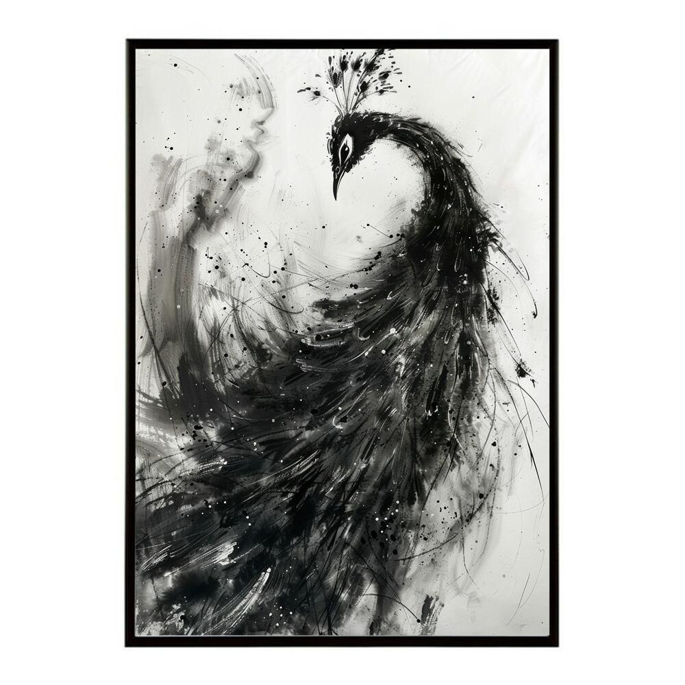 鳳凰 ポスター 金 鳳凰 黄金 フェニックス 開運 縁起 インテリア 和モダン アート ポスター インテリア おしゃれ プリントポスター フォト イラスト お洒落 特大 大きい【lm-poster-9918】