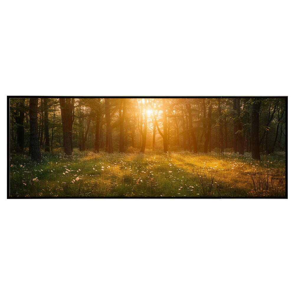風景 景色 絵画 絵 名画 画家 油絵 水彩 景色パノラマポスター (297mm×840mm) フレーム 横長 額縁 インテリア アルミフレーム 絵画 作品 水平 アート 【pn-poster-220】