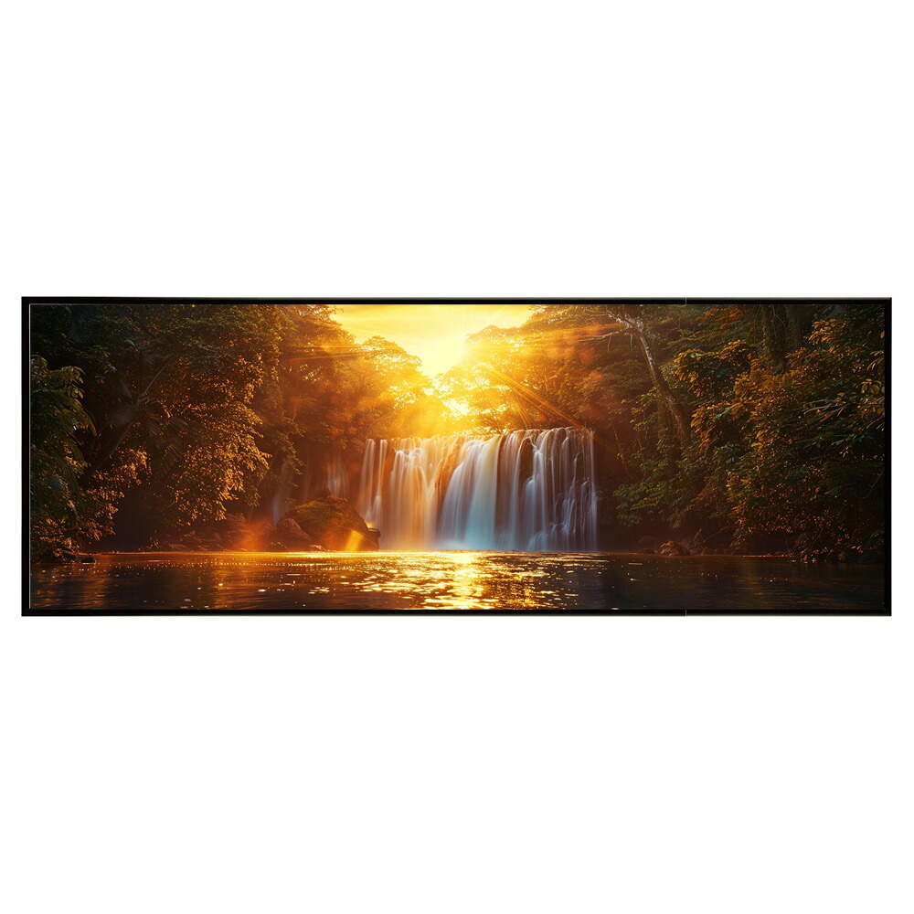 風景 景色 絵画 絵 名画 画家 油絵 水彩 景色パノラマポスター (297ｍｍ&times;840ｍｍ) フレーム 横長 額縁 インテリア アルミフレーム 絵画 作品 水平 アート 【pn-poster-223】｜ファッションポスターEFPI