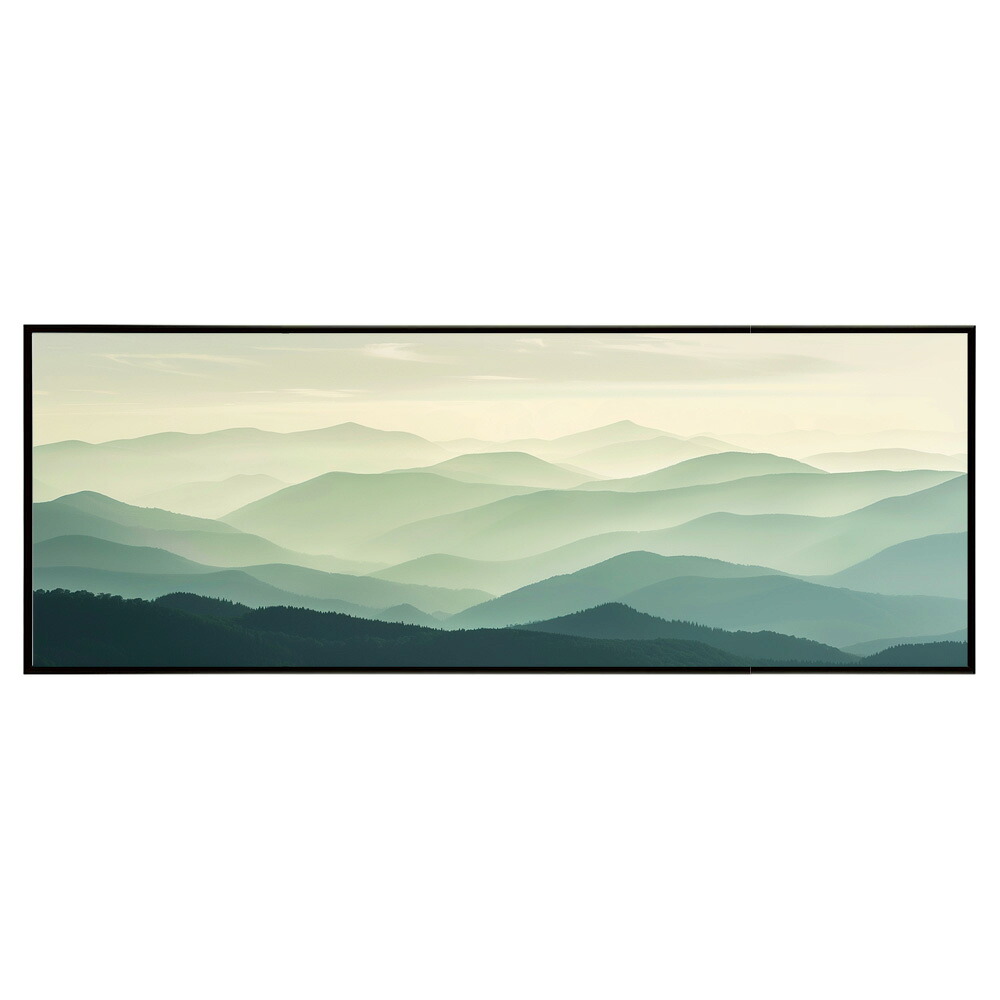 空 水平線 風景 景色 絵画 絵 名画 画家 油絵 水彩 景色パノラマポスター (297ｍｍ×840ｍｍ) フレーム 横長 額縁 インテリア アルミフレーム 絵画 作品 水平 アート 【pn-poster-676】