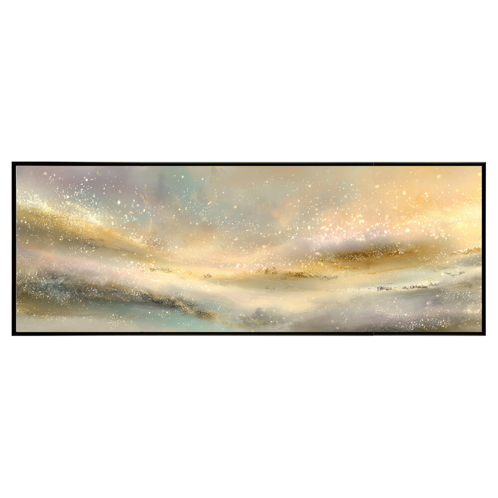 マーブル カラフル カラー 虹 風景 景色 絵画 絵 名画 画家 油絵 水彩 景色パノラマポスター (297ｍｍ&times;840ｍｍ) フレーム 横長 額縁 インテリア アルミフレーム 絵画 作品 水平 アート 【pn-poster-779】｜ファッションポスターEFPI