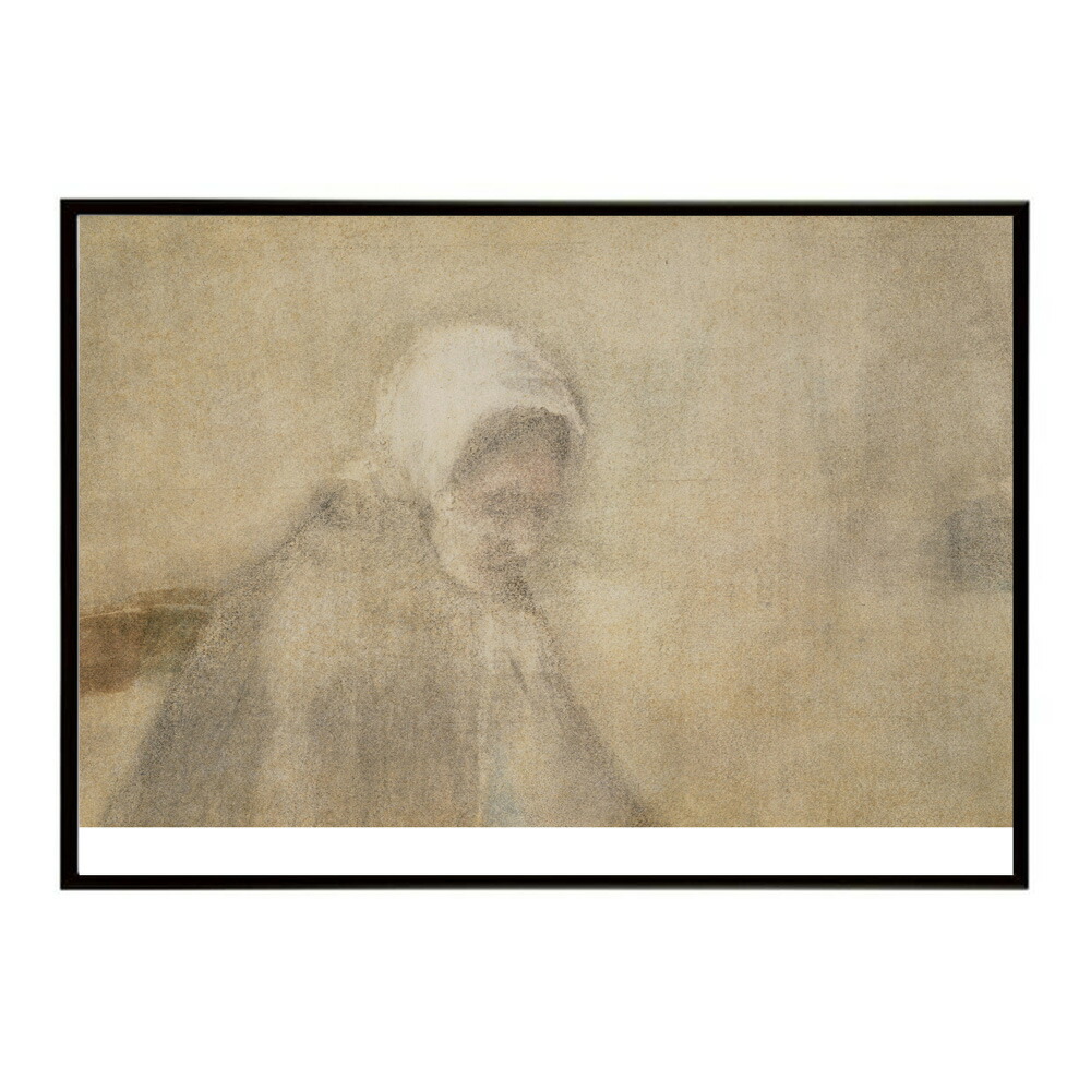 ゴッホ 風景画 Woman from Scheveningen 【Vincent van Gogh】 (1882) 絵画 ポスター デジタルリマスター 名画 絵 復刻 油絵 水彩 【bn-poster-7672】