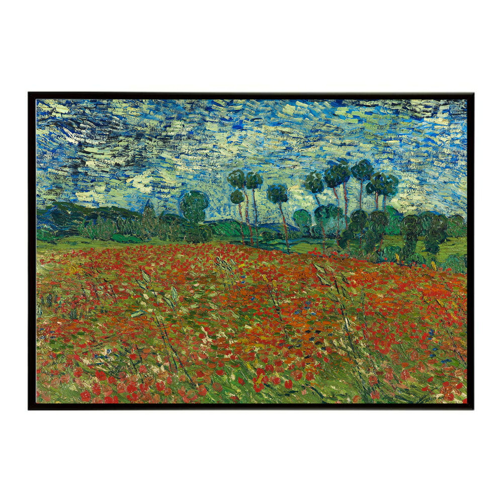 ゴッホ 風景画 Poppy field 【Vincent van Gogh】 絵画 ポスター デジタルリマスター 名画 絵 復刻 油絵 水彩 【bn-poster-7701】
