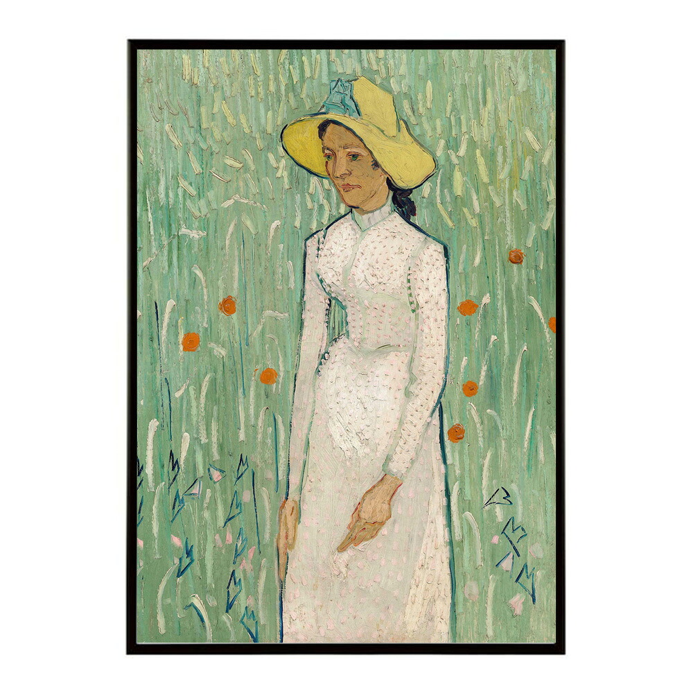 ゴッホ 風景画 Girl in White【Vincent van Gogh】(1890)絵画 ポスター デジタルリマスター 名画 絵 復刻 油絵 水彩【bn-poster-7810】