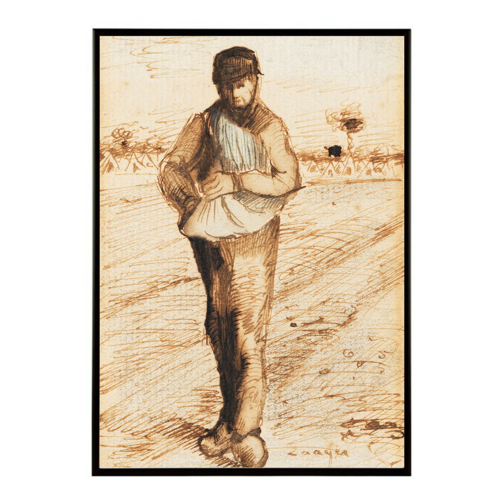 ゴッホ 風景画 Der S?mann (Zaayer)【Vincent van Gogh】(1881)絵画 ポスター デジタルリマスター 名画 絵 復刻 油絵 水彩【bn-poster-7859】