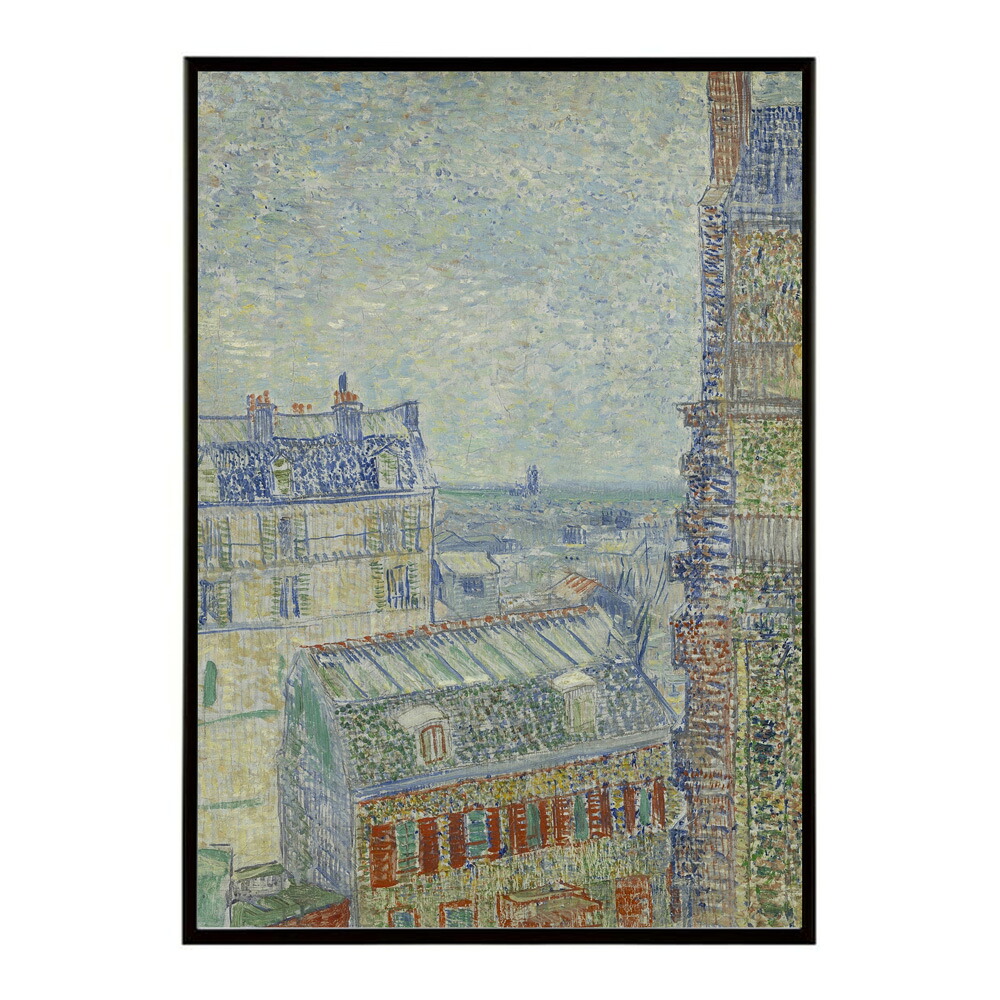 ゴッホ 風景画 View from Theo’s apartment【Vincent van Gogh】絵画 ポスター デジタルリマスター 名画 絵 復刻 油絵 水彩【bn-poster-7873】
