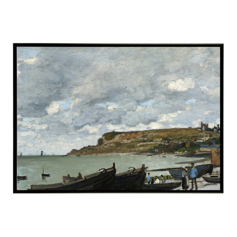 【クロード・モネ】風景/Sainte-Adresse【Claude Monet】(1867)絵画 ポスター デジタルリマスター 名画 絵 復刻 油絵 水【bn-poster-7938】