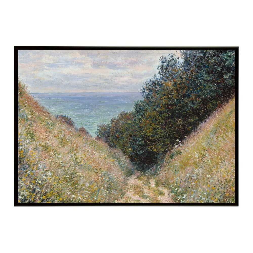【クロード・モネ】風景/Road at La Cav?e, Pourville【Claude Monet】(1882)絵画 ポスター デジタルリマスター 名画 絵 復刻 油絵 水【bn-poster-7974】