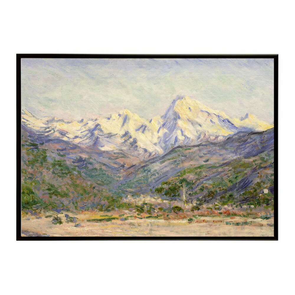 【クロード・モネ】風景/The Valley of the Nervia【Claude Monet】(1884)絵画 ポスター デジタルリマスター 名画 絵 復刻 油絵 水【bn-poster-8091】