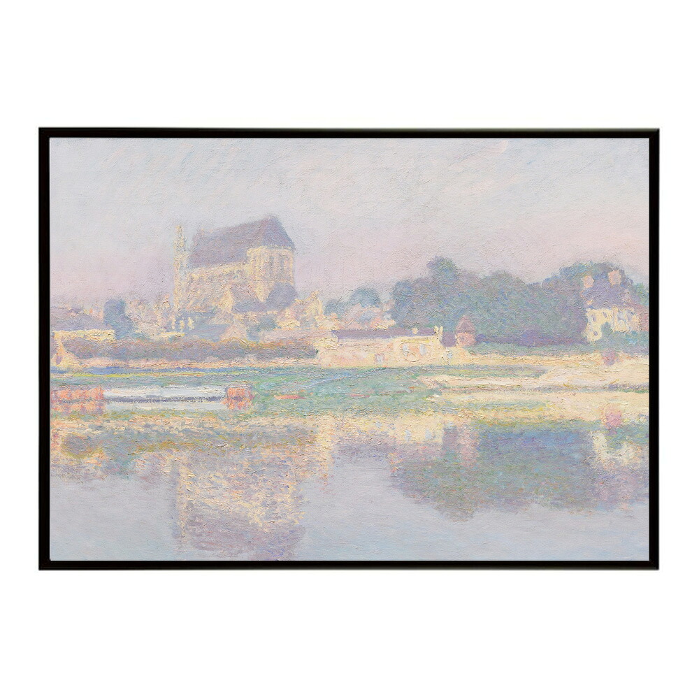 【クロード・モネ】風景/?glise de Vernon, Soleil【Claude Monet】(1894)絵画 ポスター デジタルリマスター 名画 絵 復刻 油絵 水【bn-poster-8111】