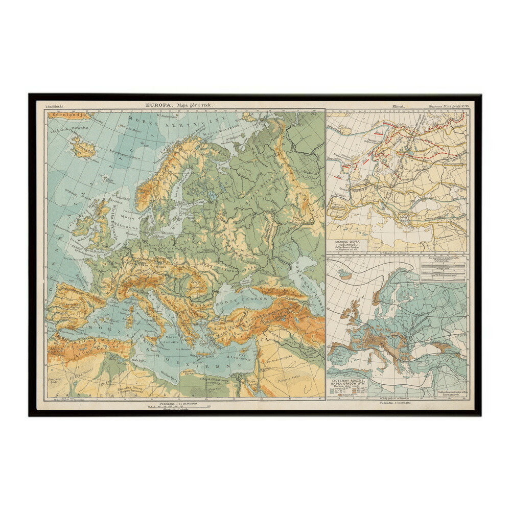 古地図 ポスター アンティーク 地図 ヴィンテージ マップ インテリア レトロ カフェ風 書斎【bn-poster-8256】