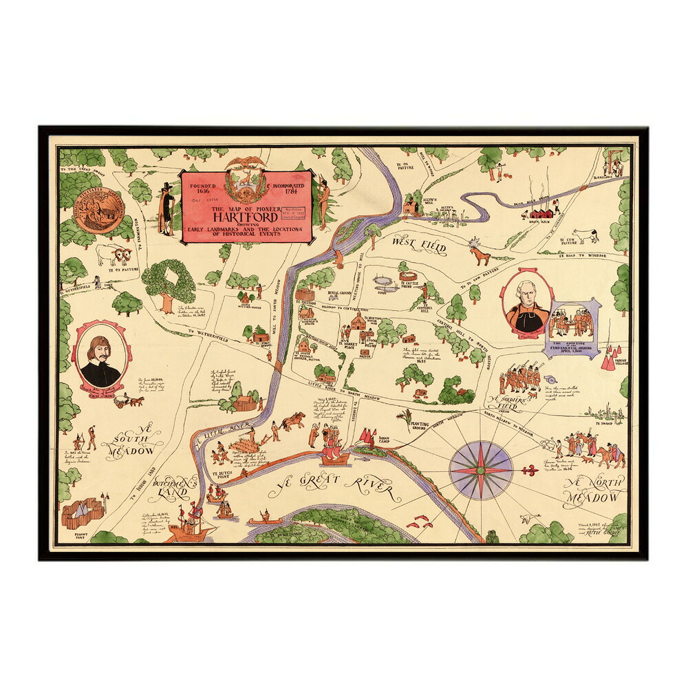 古地図 ポスター アンティーク 地図 ヴィンテージ マップ インテリア レトロ カフェ風 書斎【bn-poster-8317】 10,698円