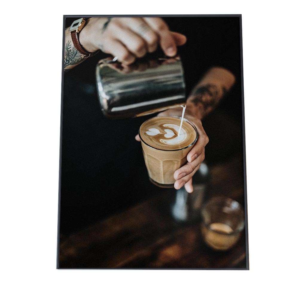 【楽天市場】カフェ コーヒー ラテ カップ ポスター 【用紙×サイズ×デザイン】 アートプリント ポスター インテリア おしゃれ ファッション