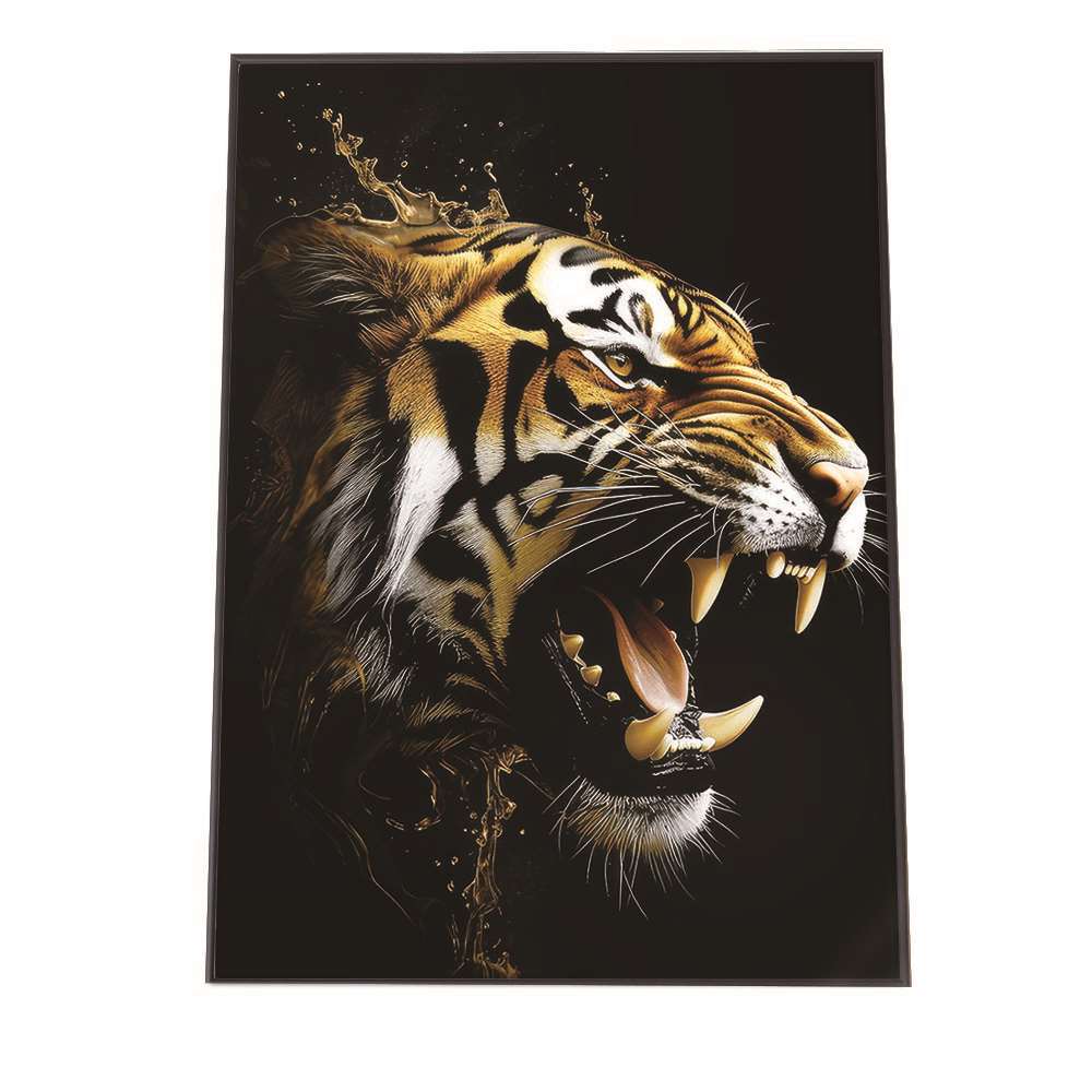 金箔使用　虎 金箔虎置物 「王者」 - 金銀箔工芸さくだ ／ 金箔を使用した