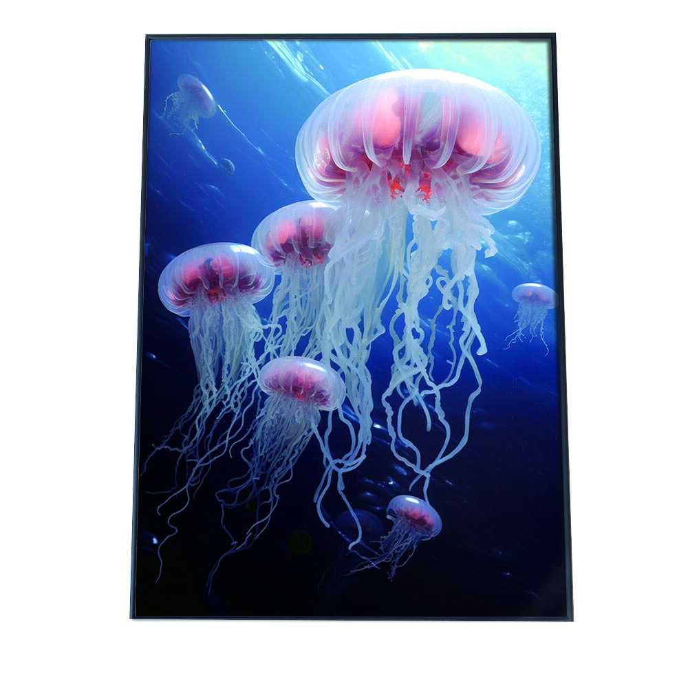 【原画のみ販売】クジラとクラゲ空の大冒険 江の島産の新種「ワタボウシクラゲ」その1 | えのすい