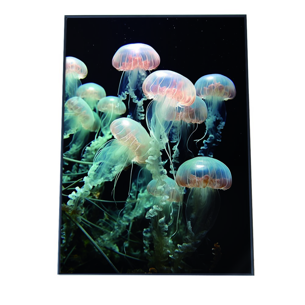 【原画のみ販売】クジラとクラゲ空の大冒険 江の島産の新種「ワタボウシクラゲ」その1 | えのすい