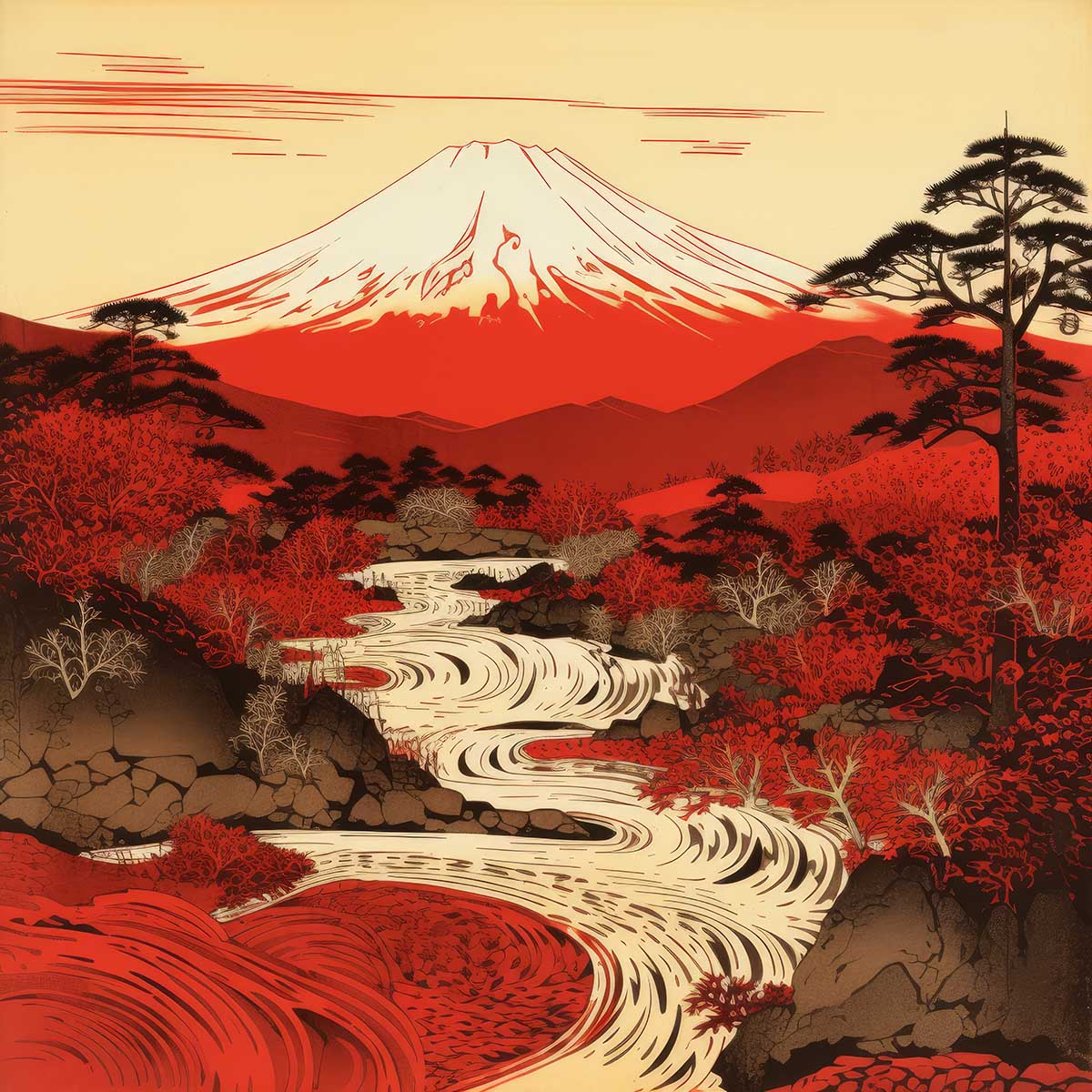 楽天市場】赤富士 風景画 金運 ゴールド 山 富士山 ご利益 運気 グッズ