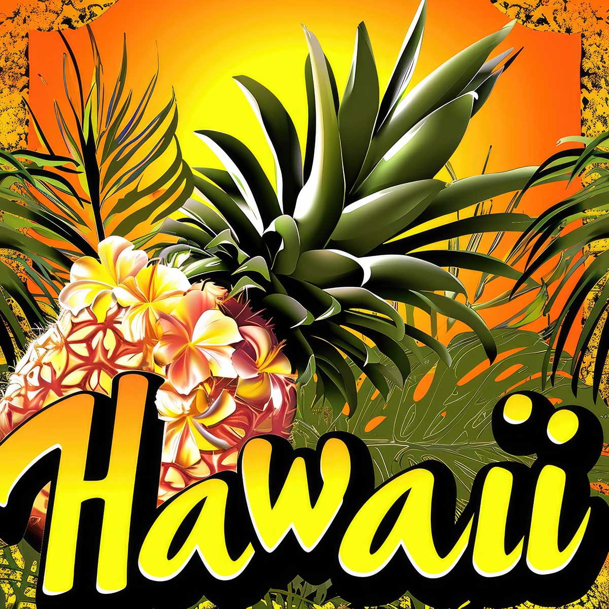 楽天市場】ハワイ ポスター 海 レトロ調 正方形ポスター リゾート 四角