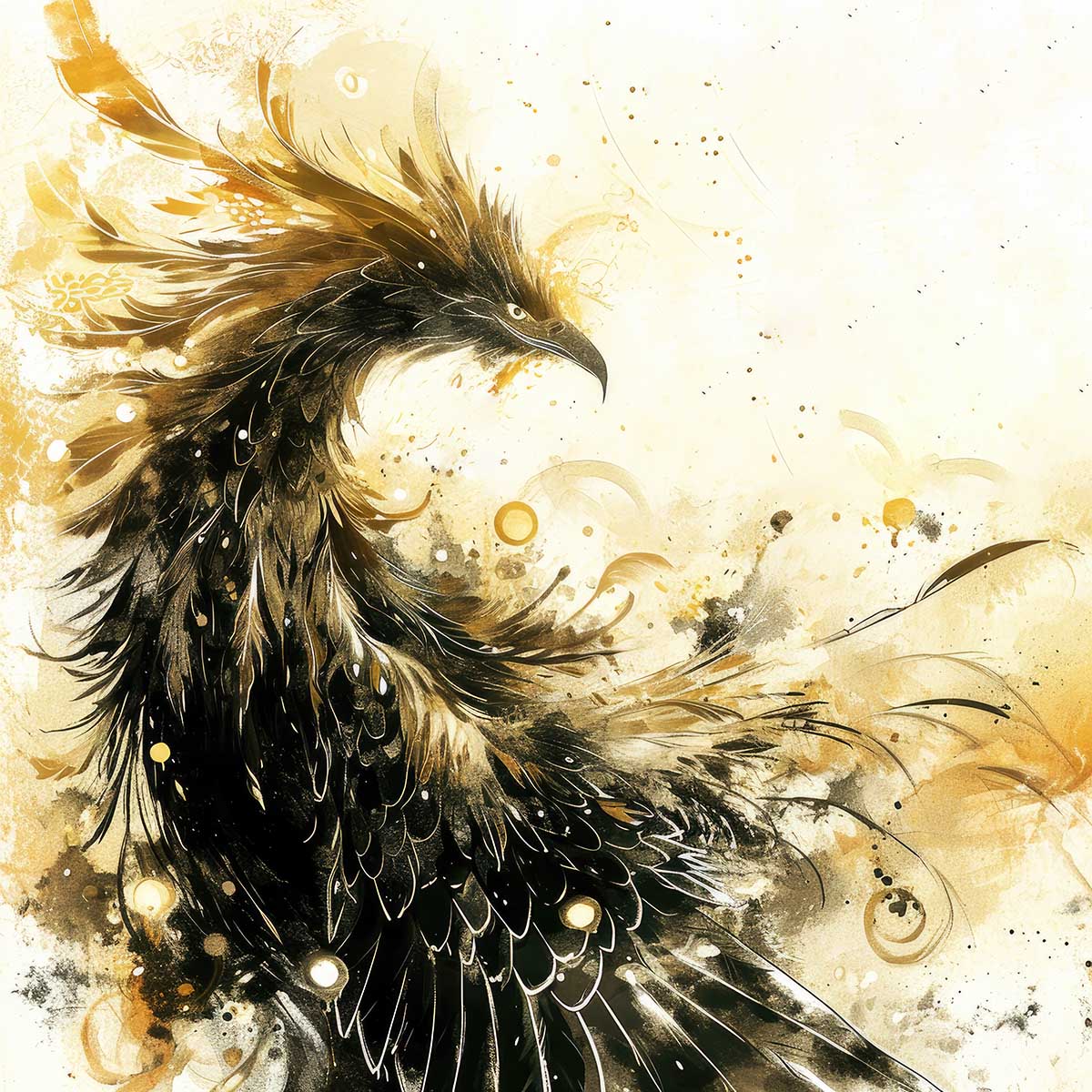 楽天市場】鳳凰 ほうおう フェニックス 開運 正方形ポスター 豪華 絵画