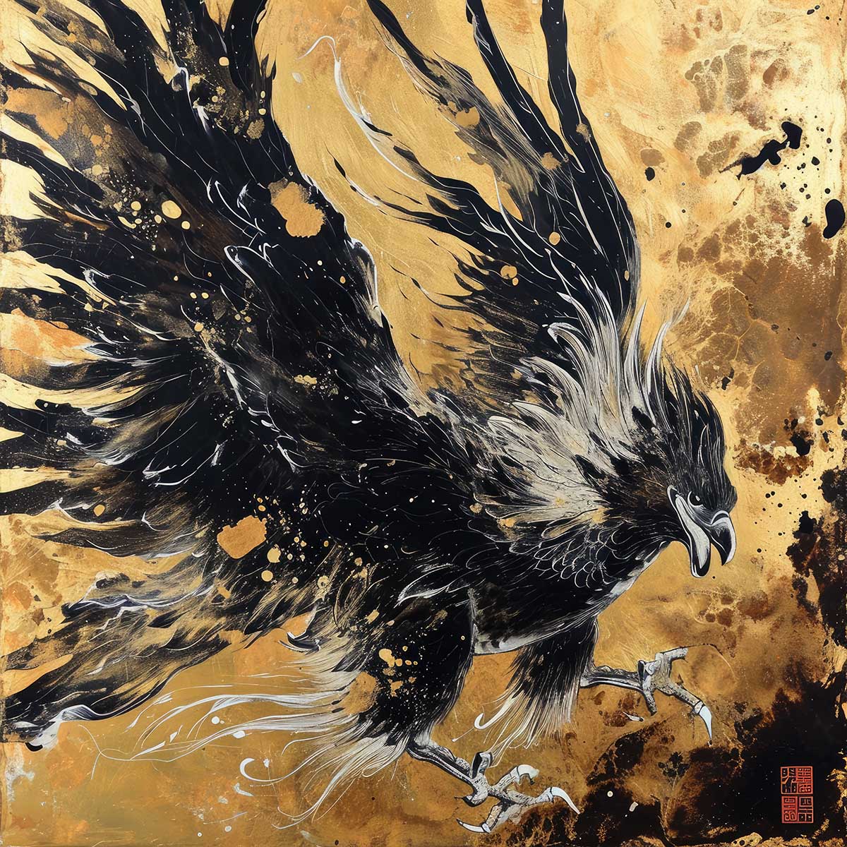 楽天市場】鳳凰 ほうおう フェニックス 開運 正方形ポスター 豪華 絵画