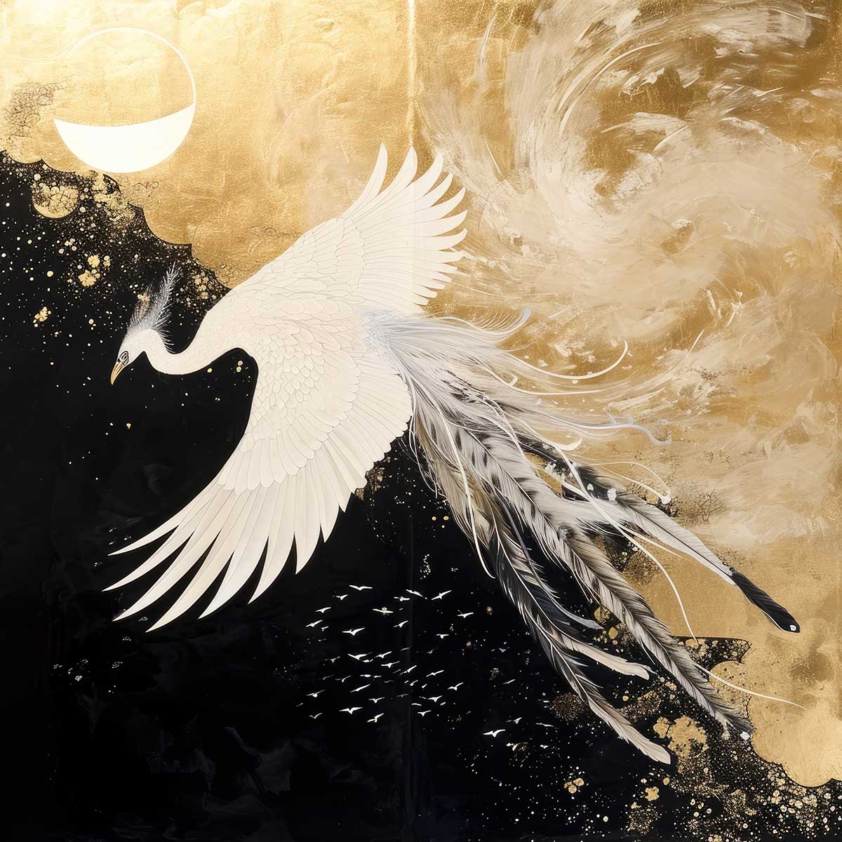 楽天市場】鳳凰 ほうおう フェニックス 開運 正方形ポスター 豪華 絵画