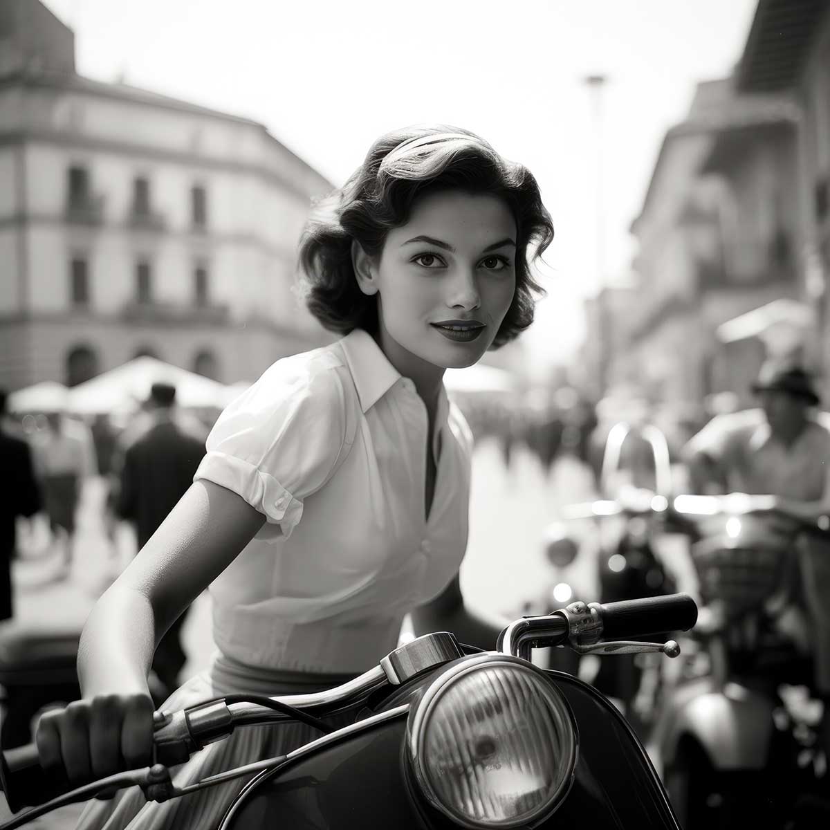 モノクロ女性ポートレート写真 サイン入り 楽天市場】ガールズフォト 正方形ポスター 女性 モデル ポート