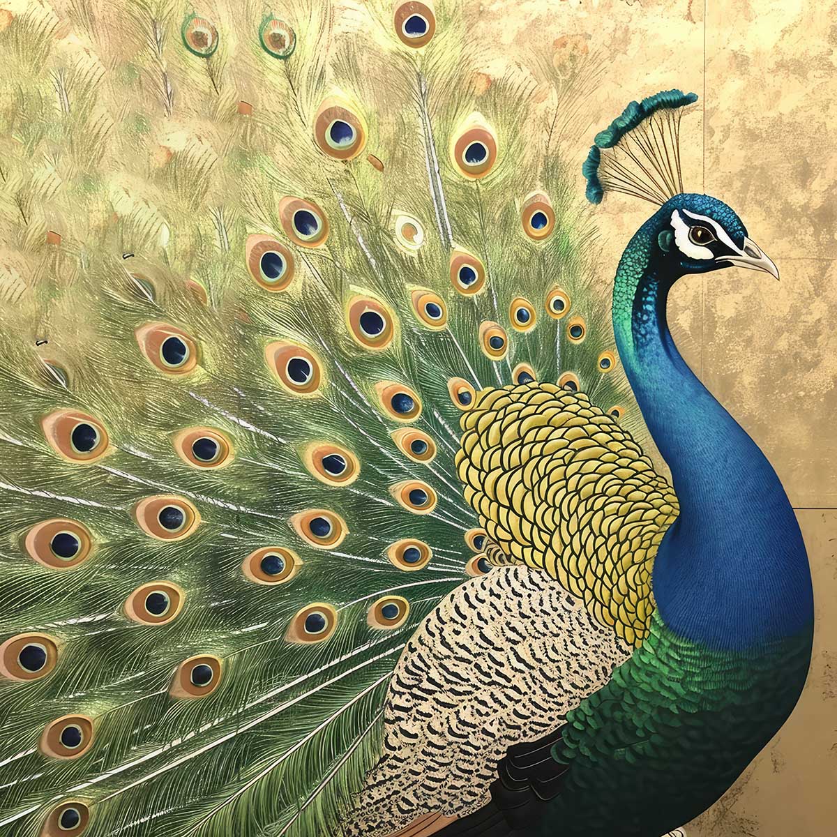 ツナマヨ 【縁起物】 招福孔雀 sq-poster-1512_1f.jpg