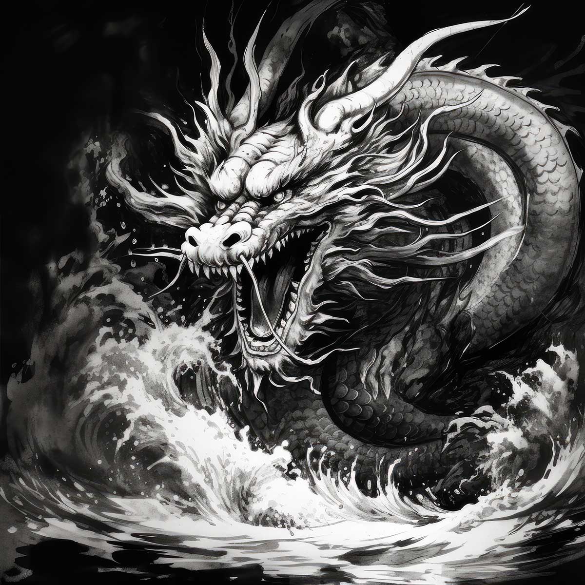 金運 龍 ドラゴン 正方形ポスター ゴールド 竜 風水 魔除け 竜神 グッズ アイテム 四角 デザイン ポスター スクエア ５センチ刻みでサイズ豊富 インテリア デザイン プリント 絵画 オフィス 住宅 店舗 お洒落 かっこいい【sq-poster-589】｜ファッションポスターEFPI