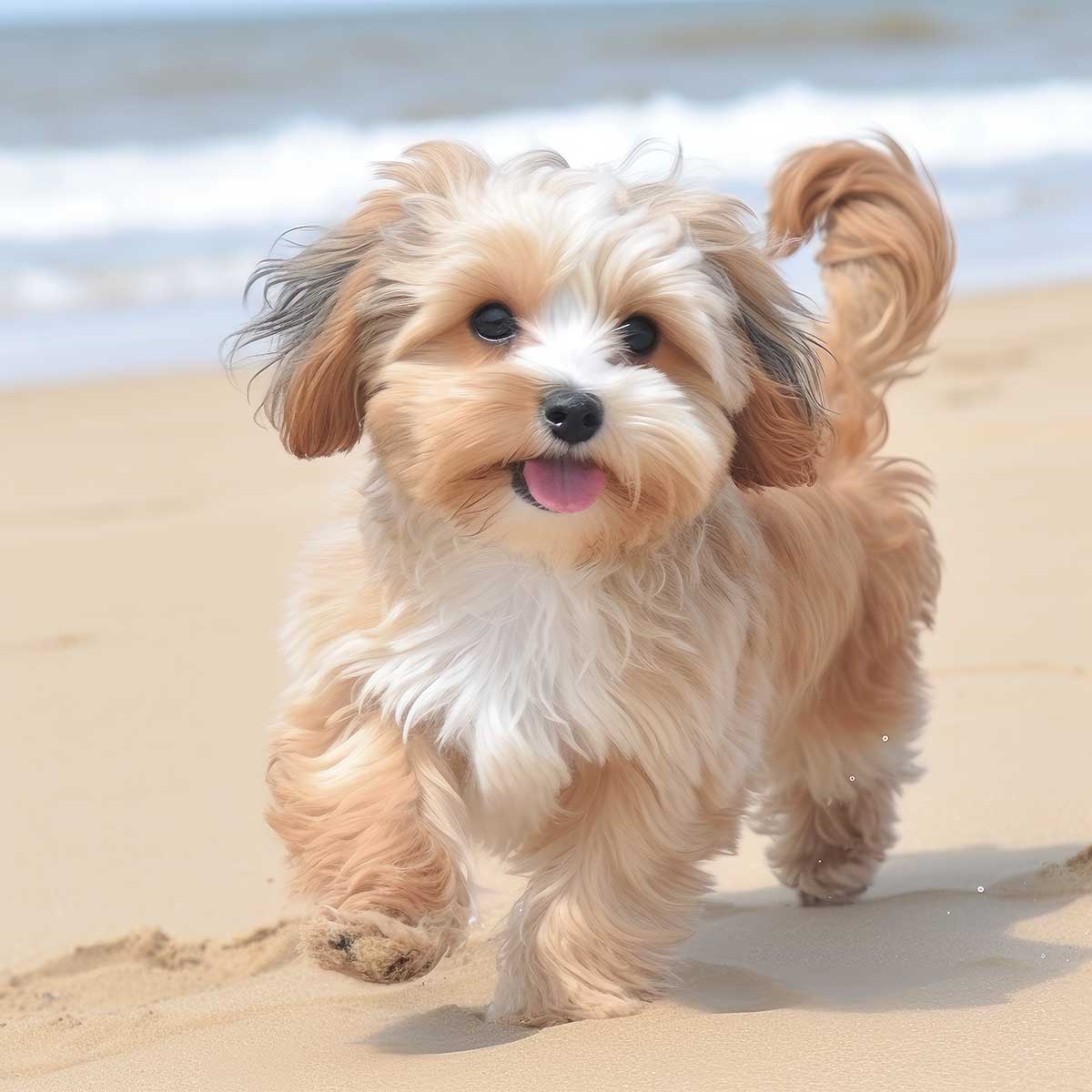 シェットランド・シープドッグ 犬 ドッグ 動物 波 サーフ ビーチ 走る ペット 夏 正方形ポスター 四角 デザイン ポスター スクエア ５センチ刻みでサイズ豊富 インテリア デザイン プリント 絵画 オフィス 住宅 店舗 お洒落 かっこいい【sq-poster-620】