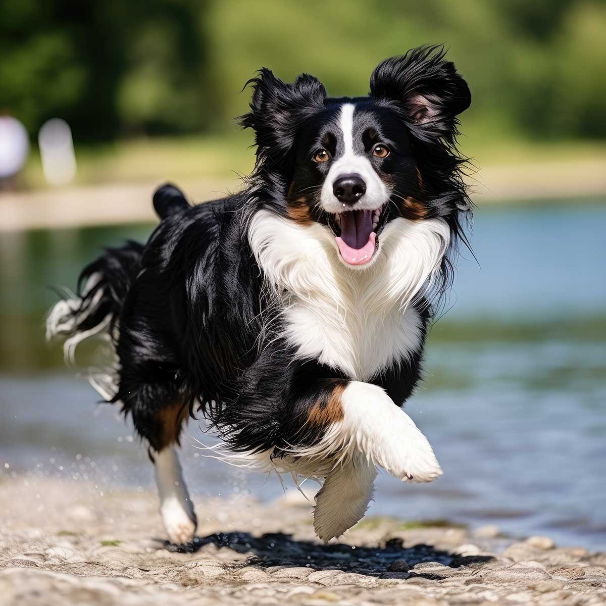 コーギー 犬 ドッグ 動物 波 サーフ ビーチ 走る ペット 夏 正方形ポスター 四角 デザイン ポスター スクエア ５センチ刻みでサイズ豊富 インテリア デザイン プリント 絵画 オフィス 住宅 店舗 お洒落 かっこいい【sq-poster-621】｜ファッションポスターEFPI