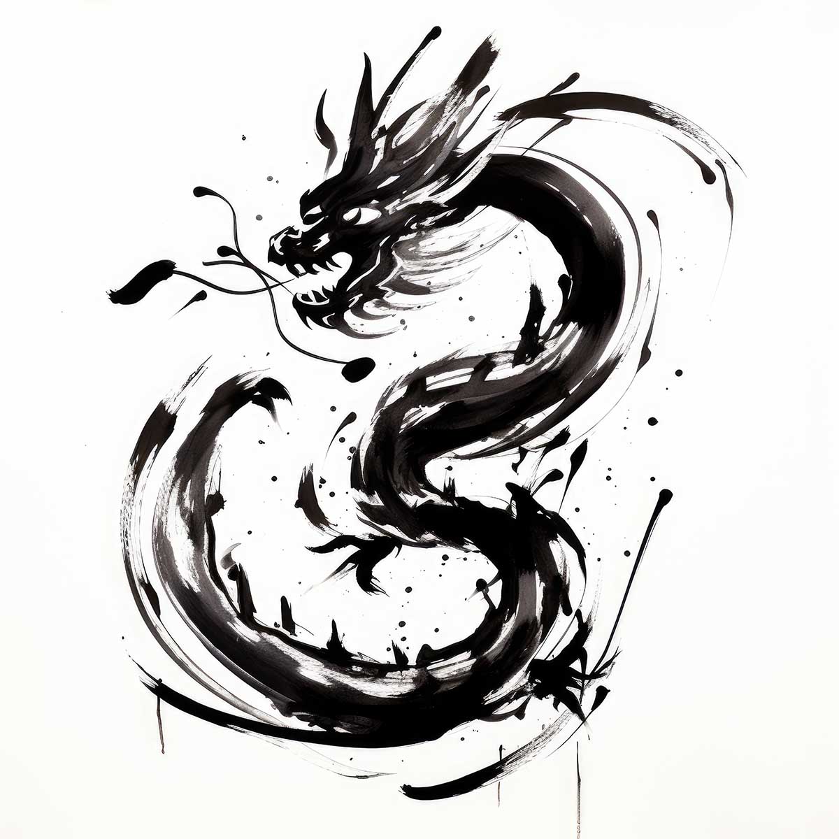 ドラゴン 辰年 龍 画 竜 竜神 正方形ポスター 干支 2024 縁起物 グッズ アイテム 竜神様 神龍 金運 幸福 四角 デザイン ポスター スクエア 5センチ刻みでサイズ豊富 インテリア デザイン プリント 絵画 オフィス 住宅 店舗 お洒落 かっこいい【sq-poster-738】|ファッションポスターEFPI