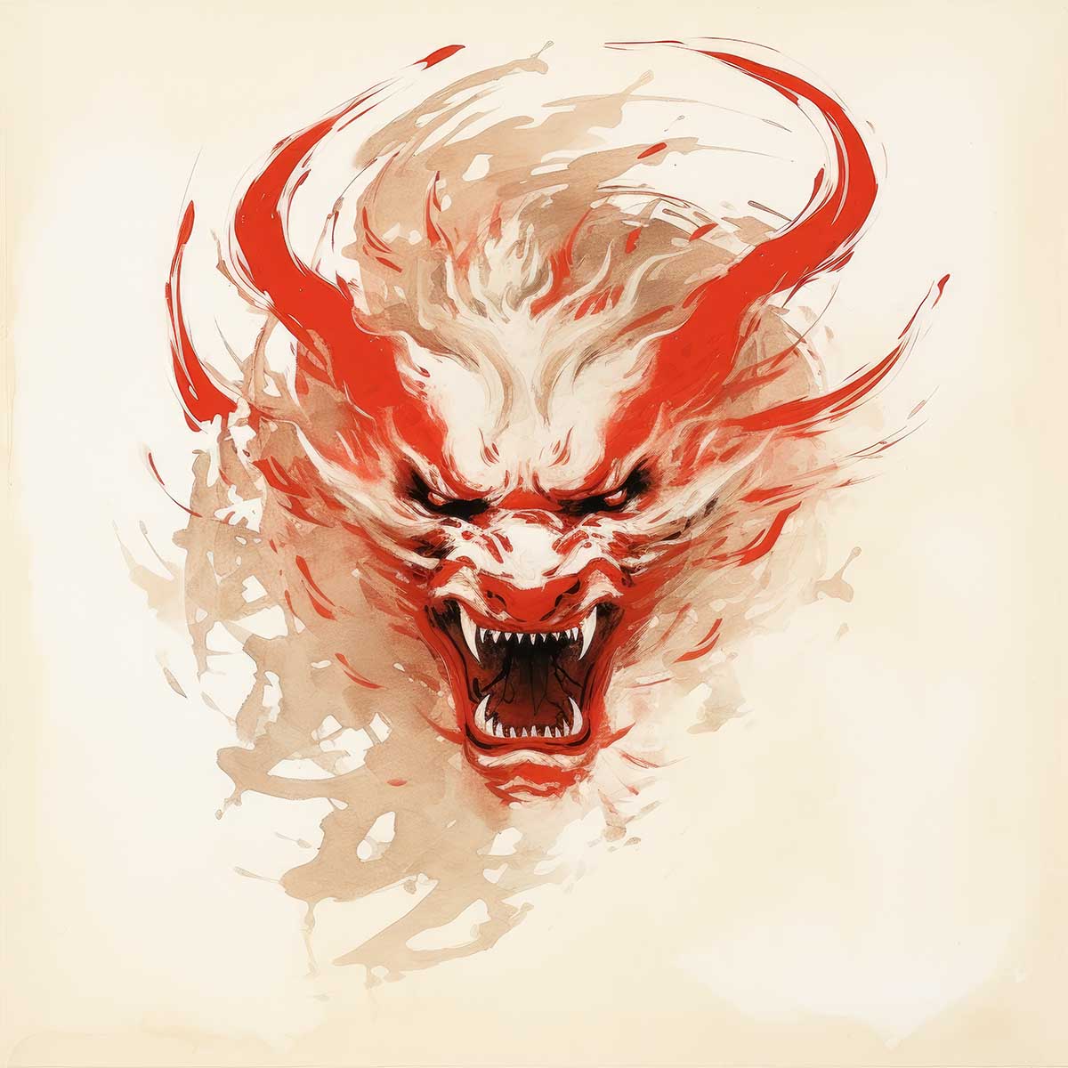 ドラゴン 辰年 龍 画 竜 竜神 正方形ポスター 干支 2024 縁起物 グッズ アイテム 竜神様 神龍 金運 幸福 四角 デザイン ポスター スクエア ５センチ刻みでサイズ豊富 インテリア デザイン プリント 絵画 オフィス 住宅 店舗 お洒落 かっこいい【sq-poster-740】｜ファッションポスターEFPI