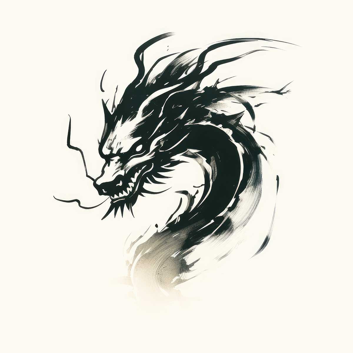 ドラゴン 辰年 龍 画 竜 竜神 正方形ポスター 干支 2024 縁起物 グッズ アイテム 竜神様 神龍 金運 幸福 四角 デザイン ポスター スクエア ５センチ刻みでサイズ豊富 インテリア デザイン プリント 絵画 オフィス 住宅 店舗 お洒落 かっこいい【sq-poster-750】