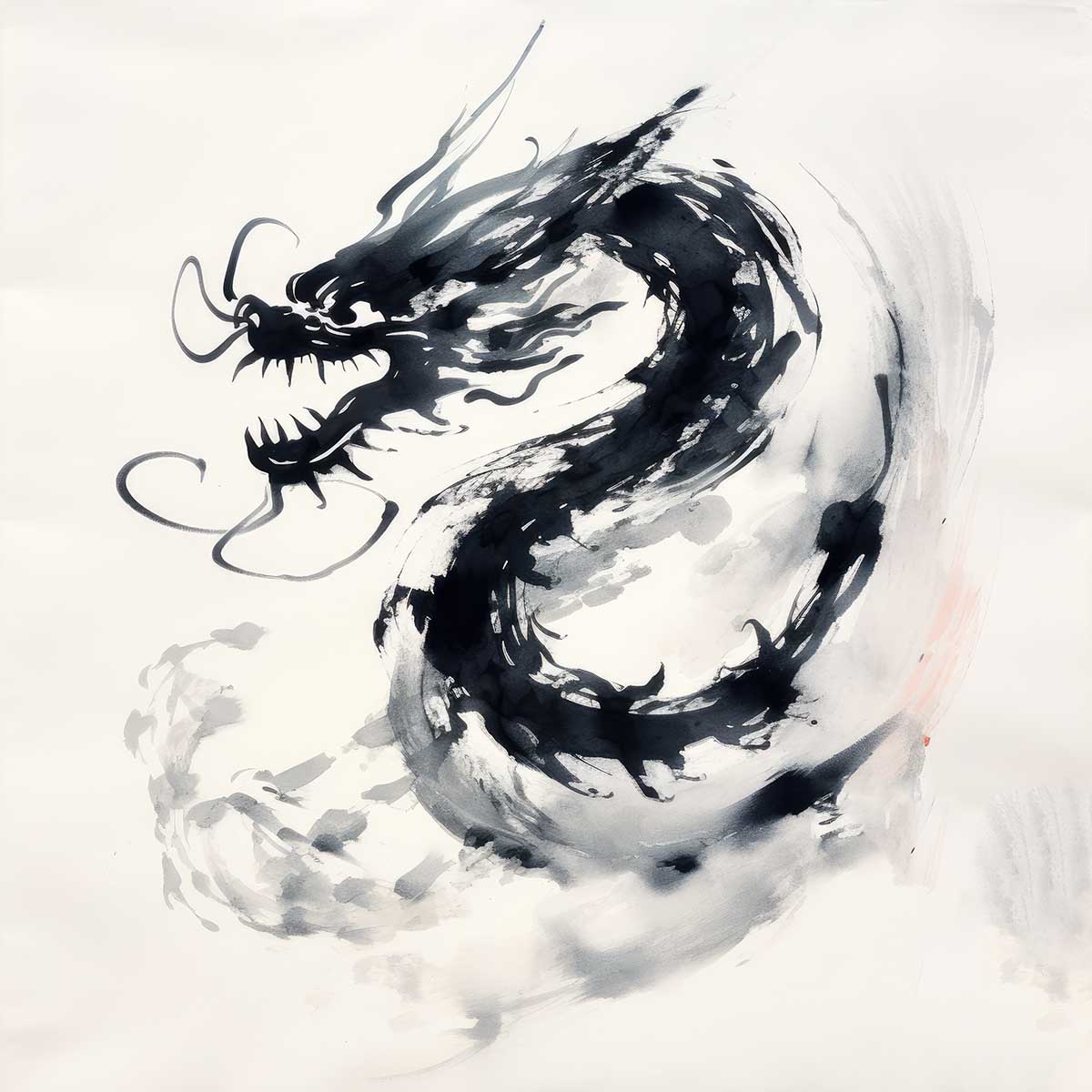 ドラゴン 辰年 龍 画 竜 竜神 正方形ポスター 干支 2024 縁起物 グッズ アイテム 竜神様 神龍 金運 幸福 四角 デザイン ポスター スクエア 5センチ刻みでサイズ豊富 インテリア デザイン プリント 絵画 オフィス 住宅 店舗 お洒落 かっこいい【sq-poster-758】|ファッションポスターEFPI