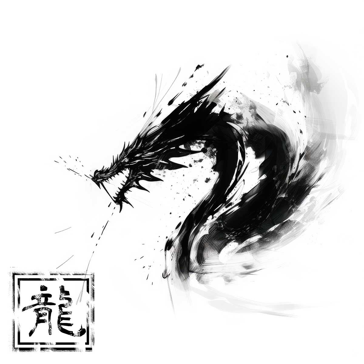 ドラゴン 辰年 龍 画 竜 竜神 正方形ポスター 干支 2024 縁起物 グッズ アイテム 竜神様 神龍 金運 幸福 四角 デザイン ポスター スクエア ５センチ刻みでサイズ豊富 インテリア デザイン プリント 絵画 オフィス 住宅 店舗 お洒落 かっこいい【sq-poster-793】 11,242円