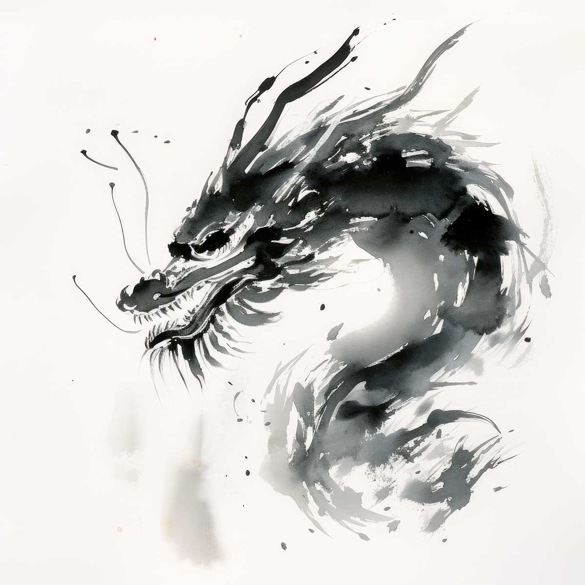 ドラゴン 辰年 龍 画 竜 竜神 正方形ポスター 干支 2024 縁起物 グッズ アイテム 竜神様 神龍 金運 幸福 四角 デザイン ポスター スクエア ５センチ刻みでサイズ豊富 インテリア デザイン プリント 絵画 オフィス 住宅 店舗 お洒落 かっこいい【sq-poster-822】｜ファッションポスターEFPI