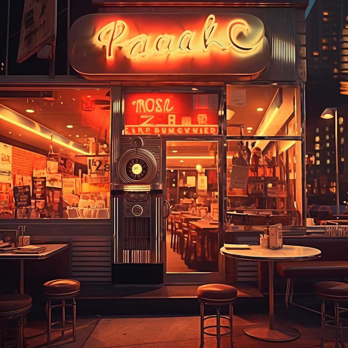 アメリカン レトロ ポスター ヴィンテージ レトロアート ミッドセンチュリーモダン ポップアート ノスタルジックアート ダイナー オールドハリウッド 1970 1980 デザイン スクエア インテリア デザイン プリント 絵画 お洒落 かっこいい【sq-poster-886】