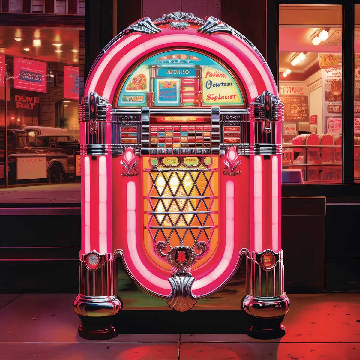 アメリカン レトロ ポスター ヴィンテージ レトロアート ミッドセンチュリーモダン ポップアート ノスタルジックアート ダイナー オールドハリウッド 1970 1980 デザイン スクエア インテリア デザイン プリント 絵画 お洒落 かっこいい【sq-poster-989】