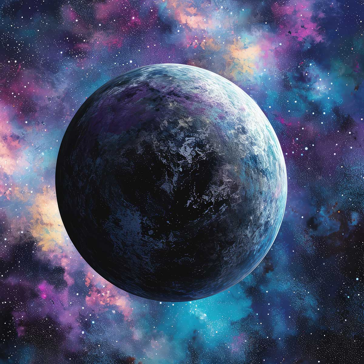宇宙 コスモ 星 天体 スペース 正方形ポスター 四角 デザイン ポスター スクエア インテリア デザイン プリント 絵画 オフィス 教材 地球 惑星 銀河 衛星 学校【sq-poster-1770】