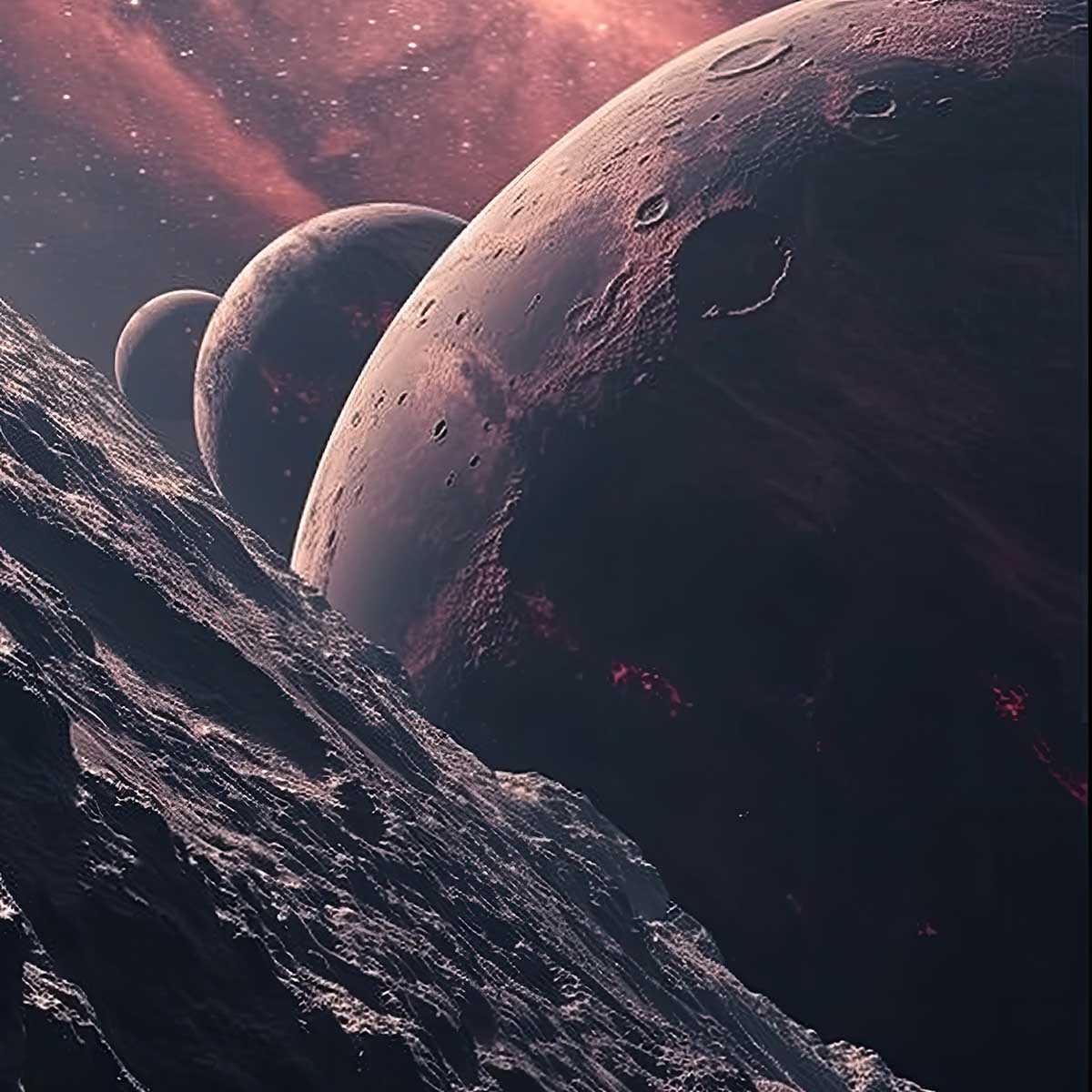 宇宙 コスモ 星 天体 スペース 正方形ポスター 四角 デザイン ポスター スクエア インテリア デザイン プリント 絵画 オフィス 教材 地球 惑星 銀河 衛星 学校【sq-poster-1787】