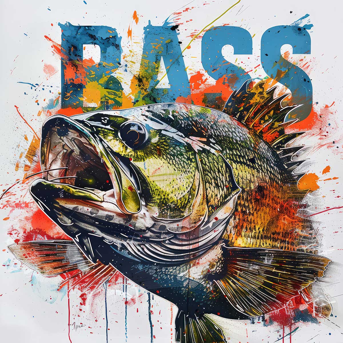 ブラックバス blackbass フィッシング 正方形ポスター ルアー 魚 釣り レトロ 趣味 水族館 動物 四角 デザイン ポスター スクエア インテリア デザイン プリント 絵画 オフィス 住宅 店舗 お洒落 かっこいい【sq-poster-1879】｜ファッションポスターEFPI