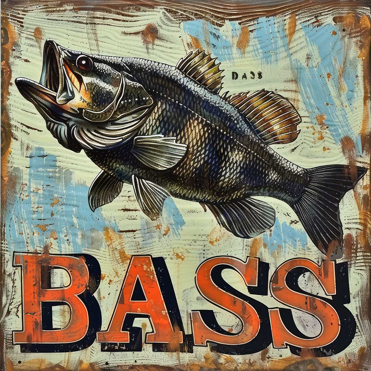 ブラックバス blackbass フィッシング 正方形ポスター ルアー 魚 釣り レトロ 趣味 水族館 動物 四角 デザイン ポスター スクエア インテリア デザイン プリント 絵画 オフィス 住宅 店舗 お洒落 かっこいい【sq-poster-1882】|ファッションポスターEFPI